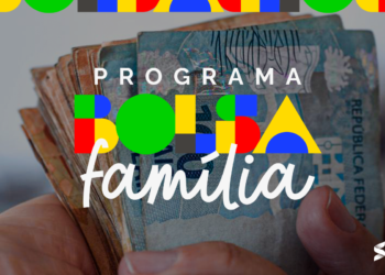 Família feliz, com o recebimento do bolsa família