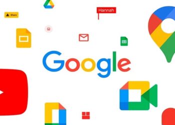 Imagem com os ícones de serviços do Google, como YouTube, Google Drive, Google Maps, entre outros